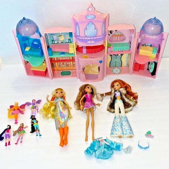 HUGE Lot WINX CLUB dolls CASTLE, Bloom, Icy Stella Flora, Figures Dolls - Picture 2 of 10